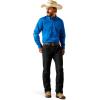 imageARIAT Mens Team Blue Logo Long Sleeve Button Down ShirtBlueLight Blue
