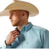 imageARIAT Mens Team Blue Logo Long Sleeve Button Down ShirtLight BlueBlue