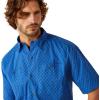 imageARIAT Mens Red Mahogany Airflow ShirtOlympian Blue