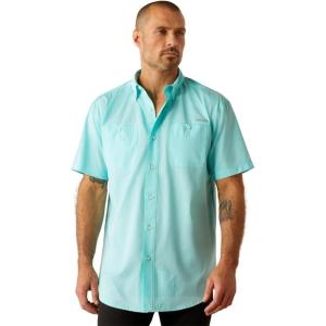 imageARIAT Mens Red Mahogany Airflow ShirtBlue Radiance
