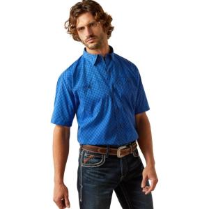 imageARIAT Mens Red Mahogany Airflow ShirtOlympian Blue