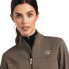 imageARIAT Womens New Team Softshell Rouge RedCelestial SerapeBanyan Bark Heather