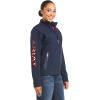 imageARIAT Womens New Team Softshell Rouge RedCelestial SerapeNavy Usa