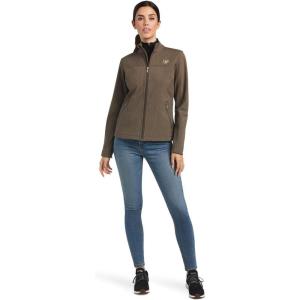 imageARIAT Womens New Team Softshell Rouge RedCelestial SerapeBanyan Bark Heather