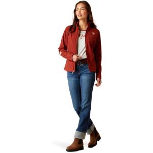imageARIAT Womens New Team Softshell Rouge RedCelestial SerapeFired Brick