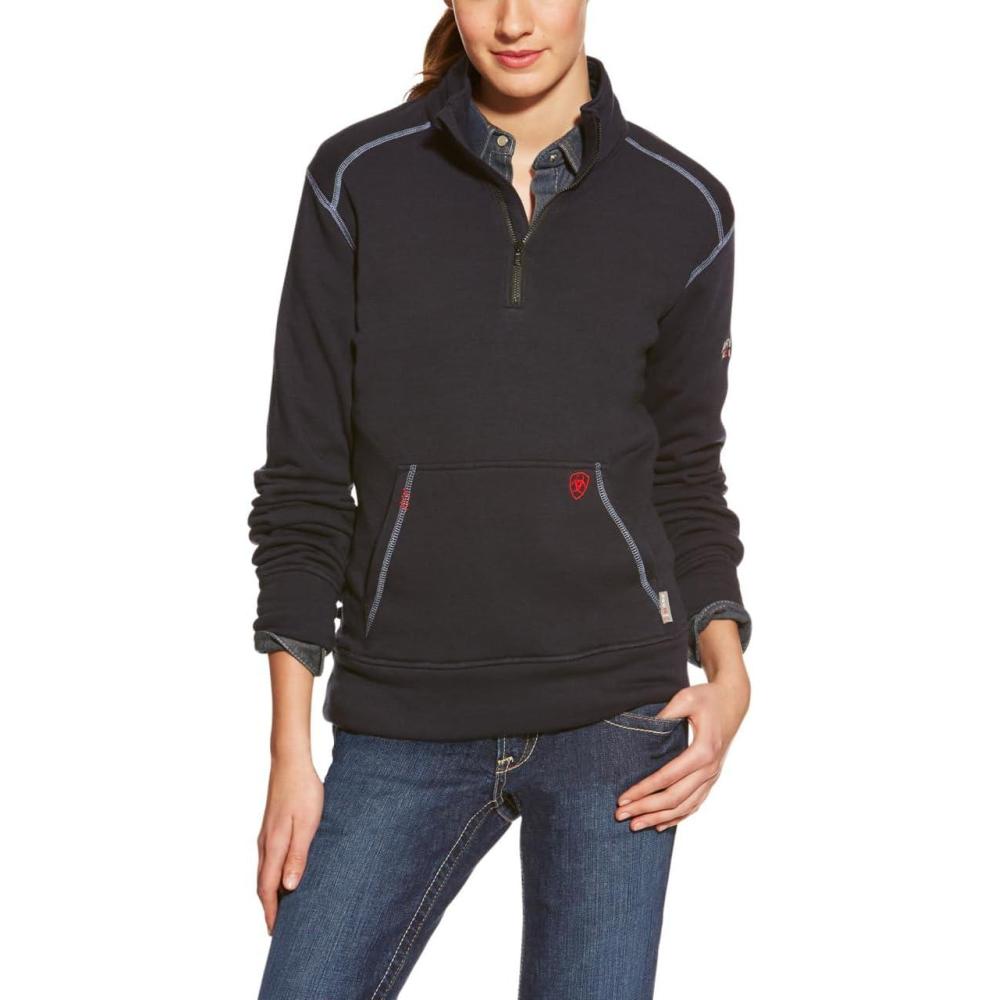 imageAriat Womens FR Polartec Fleece 14 Zip TopNavy