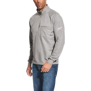 imageAriat Mens REBAR Canvas Softshell VestSilver Fox Heather