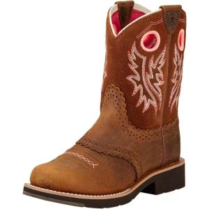 imageARIAT Fatbaby Cowgirl Girls ToddlerYouth BootPowder BrownWestern Brown