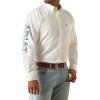 imageAriat Mens Team Logo White Classic ShirtWhiteTeal
