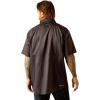 imageAriat Mens Taupe Grey Venttek Short Sleeve ShirtBlack Print