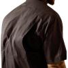 imageAriat Mens Taupe Grey Venttek Short Sleeve ShirtBlack Print