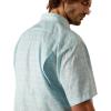 imageAriat Mens Taupe Grey Venttek Short Sleeve ShirtBlue
