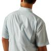 imageAriat Mens Taupe Grey Venttek Short Sleeve ShirtPapyrus