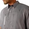 imageAriat Mens Taupe Grey Venttek Short Sleeve ShirtSkyride