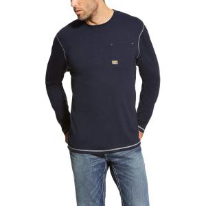 imageAriat Mens REBAR Long Sleeve CrewNavy