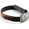 imageARIAT Boys Rectangle Rope Edge Shield Buckle Embossed Belt Little KidsBig KidsBrown