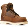 imageARIAT Mens Rebar Lift 6In Waterproof Distressed Brown CT Work Boot
