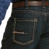 imageARIAT Mens Rebar M5 Durastretch Washed Twill Dungaree Straight Leg PantCobalt
