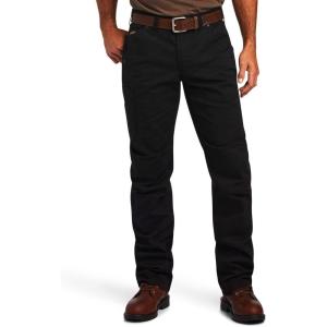 imageARIAT Mens Rebar M5 Durastretch Washed Twill Dungaree Straight Leg PantBlack