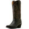 imageAriat Womens Heritage J Toe Stretchfit Western BootBlack Deertan