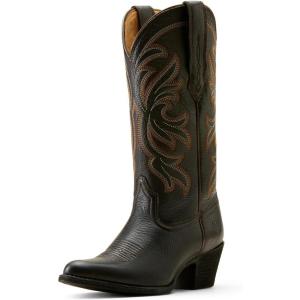 imageAriat Womens Heritage J Toe Stretchfit Western BootBlack Deertan