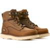 imageAriat Mens Rebar Wedge Moc Toe 6quot Waterproof Composite Toe Work BootDistressed Brown
