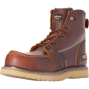 imageAriat Mens Rebar Wedge Moc Toe 6quot Waterproof Composite Toe Work BootRusted Copper