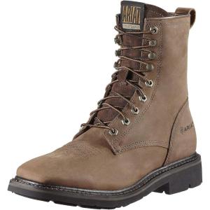 imageAriat Mens Cascade 8quot Wide Square Toe Work BootAlamo Brown