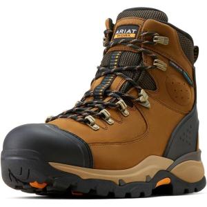 imageAriat Mens Endeavor 6quot Waterproof Carbon Toe Work BootDusted Brown