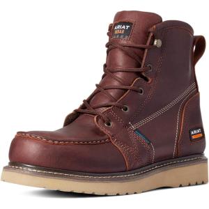 imageAriat Mens Rebar Wedge Moc Toe 6quot Waterproof Work BootRusted Copper