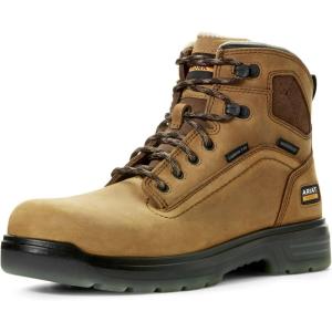 imageAriat Mens Turbo 6quot Waterproof Carbon Toe Work BootAged Bark