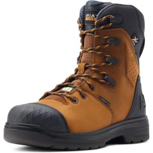 imageAriat Mens Turbo Outlaw 8quot CSA MetGuard Waterproof Carbon Toe Work BootBarley Brown