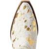 imageARIAT Womens WMS Dixon Haircalf Leopard Hair on Fashion BootWhite Metallic Hair on