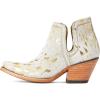 imageARIAT Womens WMS Dixon Haircalf Leopard Hair on Fashion BootWhite Metallic Hair on