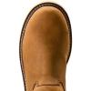 imageAriat Mens Rebar Wedge Pullon Waterproof Composite Toe Work BootDistressed Brown