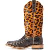 imageAriat Womens Donatella Western BootBrushed Chocolate Caiman Belly