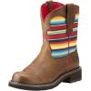 imageAriat Womens Fatbaby Western BootTwill Dark BarleyPastel Aztec Print