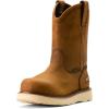 imageAriat Mens Rebar Wedge Pullon Waterproof Composite Toe Work BootDistressed Brown