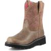 imageAriat Womens Fatbaby Western BootLegacy Brown Bomber