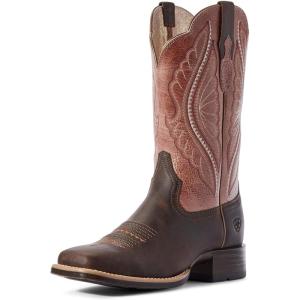 imageAriat Womens Primetime Western BootDark JavaPetal Pink