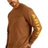 imageARIAT Mens Rebar Workman LogoRebar Khaki HeatherRebar Oran