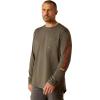 imageARIAT Mens Rebar Workman LogoBelugaRed Ochre