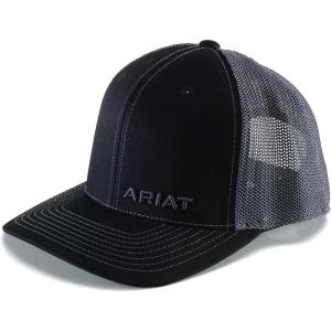 imageAriat Mens Solid Black Corner BrandBlack