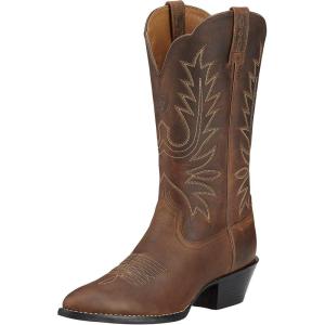 imageAriat Womens Heritage R Toe Western BootDistressed Brown