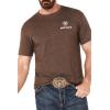imageAriat Mens Graphic TShirtBrown HeatherOutline Circle