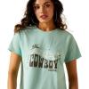 imageAriat Womens Graphic TShirtMoonbeam