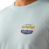 imageARIAT Mens Ogden Valley Badge TeeLight Blue