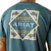 imageARIAT Mens Puebla Serape Tee ShirtLagoon Green