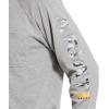 imageARIAT Mens Rebar Cotton Strong Graphic TShirtHeather Grey