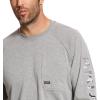 imageARIAT Mens Rebar Cotton Strong Graphic TShirtHeather Grey